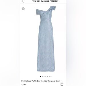COPY - Teri Jon Mother of thee bride light blue dress